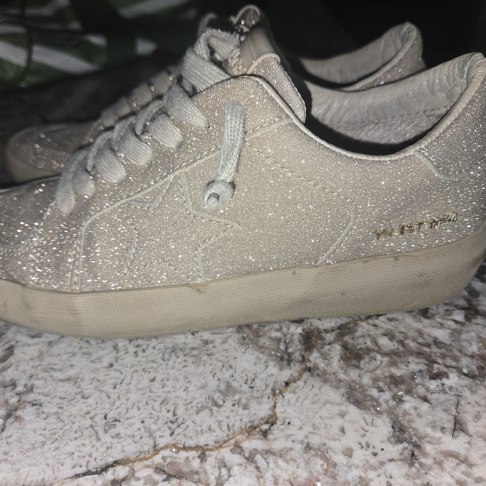Vintage Havana Glitter Cream Sneakers